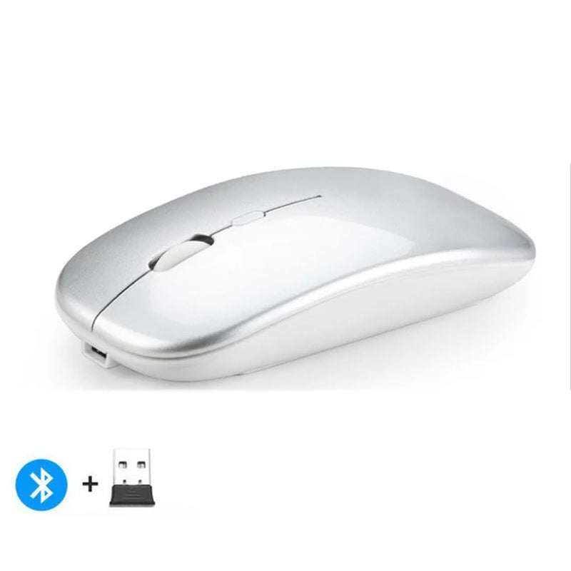 Wireless Mouse Bluetooth--Compatible RGB Rechargeable Mouses Wireless Computer Silent Mice LED Backlit Ergonomic Gaming Mouse