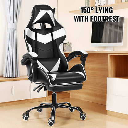 Leather Office Gaming Chair Home Internet Cafe Racing Chair WCG Gaming Ergonomic Computer Chair Swivel Lifting Lying Gamer Chair